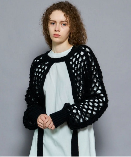 25AW PRE-ORDER】2way Mesh Knitted Bolero/2WAYメッシュニット