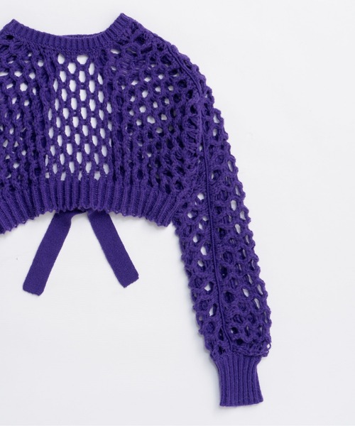 新品未開封　メゾンスペシャル　レイヤードボレロニット 25AW PRE-ORDER】2way Mesh Knitted Bolero/2WAYメッシュニット