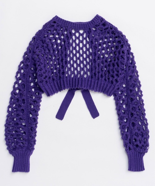 25AW PRE-ORDER】2way Mesh Knitted Bolero/2WAYメッシュニット