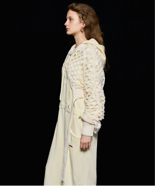 ねむ 未使用 メゾンスペシャル 2way ボレロ フリーサイズ  ホワイト 25AW PRE-ORDER】2way Mesh Knitted Bolero/2WAYメッシュニット