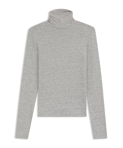 BOSS（ボス）の「ロールネックトップス ストレッチジャージー（Tシャツ/カットソー・レディース・ライトグレー・L/S/XS/M）」の5枚目の写真