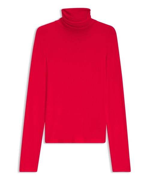 BOSS(ボス)の「【オンライン限定】ロールネックトップス ストレッチジャージー(Tシャツ/カットソー・レディース・ライトグレー・L/S/XS/M)」の9枚目の写真