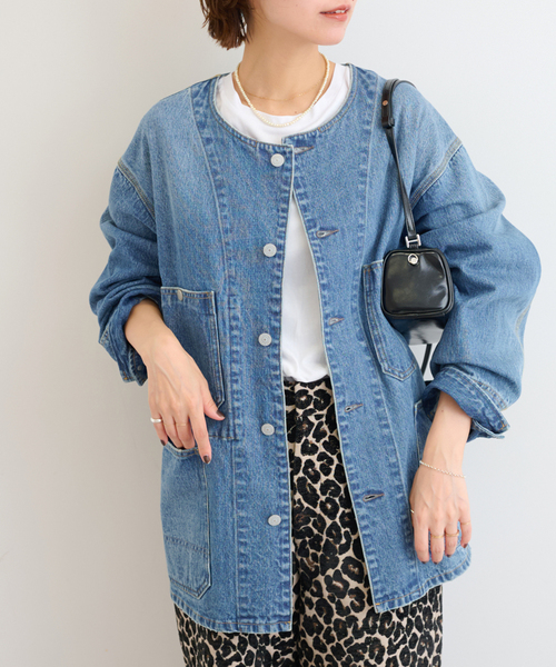 JOURNAL STANDARD relume デニムジャケット ノーカラー JOURNAL STANDARD relume(ジャーナルスタンダード レリューム