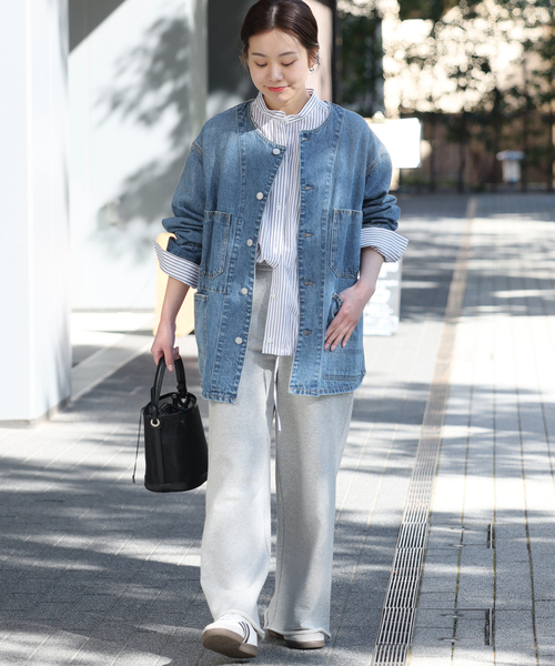 JOURNAL STANDARD relume（ジャーナルスタンダード　レリューム）の「《追加 / 新色》11.5ozデニムカバーオールジャケット（デニムジャケット・レディース・ブルー/ブラック系その他・38/36）」の20枚目の写真