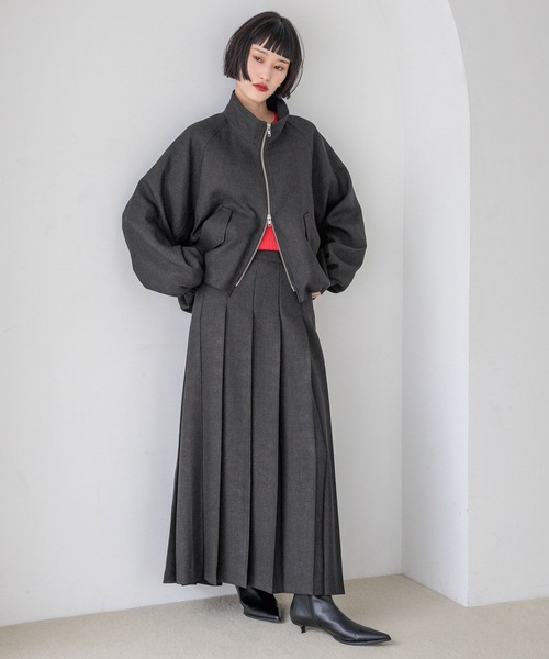 LOWRYS FARM（ローリーズファーム）の「ラナテックプリーツロングスカート  455463（スカート・レディース・チェック/ブラウン/チャコールグレー・MEDIUM/LARGE）」の8枚目の写真