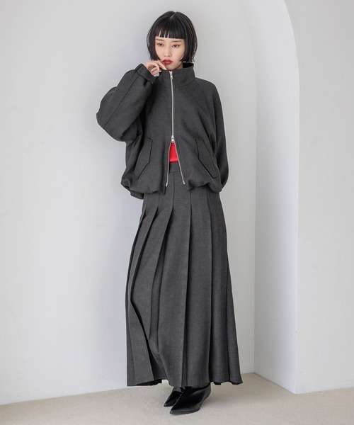 LOWRYS FARM（ローリーズファーム）の「ラナテックプリーツロングスカート  455463（スカート・レディース・チェック/ブラウン/チャコールグレー・MEDIUM/LARGE）」の9枚目の写真