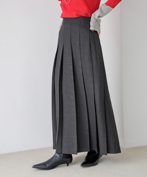 LOWRYS FARM（ローリーズファーム）の「ラナテックプリーツロングスカート  455463（スカート・レディース・チェック/ブラウン/チャコールグレー・MEDIUM/LARGE）」の11枚目の写真