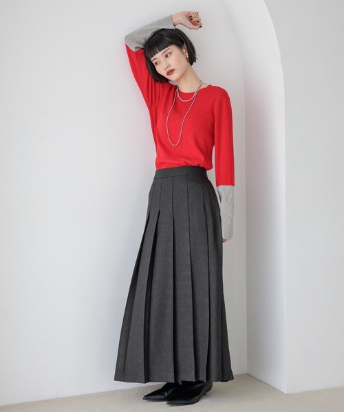 LOWRYS FARM（ローリーズファーム）の「ラナテックプリーツロング