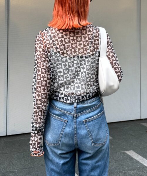 HELLO.SANFRANCISCO（ハローサンフランシスコ）の「【HELLO.SANFRANCISCO/ハローサンフランシスコ】アソートーシアートップス（Tシャツ/カットソー・レディース・グリーン/レッド/ブラック/サックスブルー/オレンジ/オレンジ系その他/ブラック系その他・ONE SIZE）」の11枚目の写真