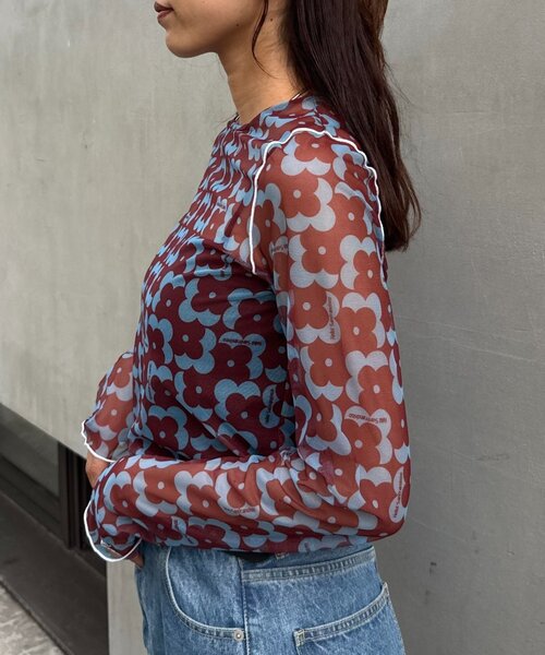 HELLO.SANFRANCISCO（ハローサンフランシスコ）の「【HELLO.SANFRANCISCO/ハローサンフランシスコ】アソートーシアートップス（Tシャツ/カットソー・レディース・グリーン/レッド/ブラック/サックスブルー/オレンジ/オレンジ系その他/ブラック系その他・ONE SIZE）」の22枚目の写真