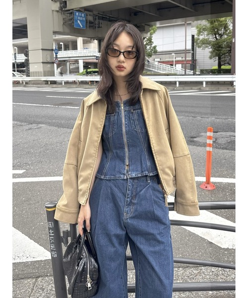 MOUSSY WAIST FIT DENIM ベスト MOUSSY | WAIST FIT デニムベスト (シャツ・ブラウス ) |SHEL'TTER