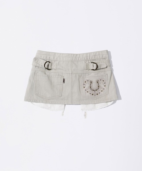 SCULPTOR（スカルプター）の「Apron Layered Mini Skirt（スカート・レディース・チャコール/アイボリー/ブルー・MEDIUM/LARGE/SMALL/X-SMALL/X-LARGE）」の11枚目の写真