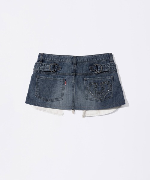 SCULPTOR（スカルプター）の「Apron Layered Mini Skirt（スカート・レディース・チャコール/アイボリー/ブルー・MEDIUM/LARGE/SMALL/X-SMALL/X-LARGE）」の18枚目の写真