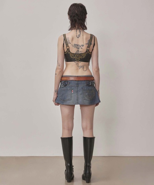 SCULPTOR（スカルプター）の「Apron Layered Mini Skirt（スカート・レディース・チャコール/アイボリー/ブルー・MEDIUM/LARGE/SMALL/X-SMALL/X-LARGE）」の19枚目の写真