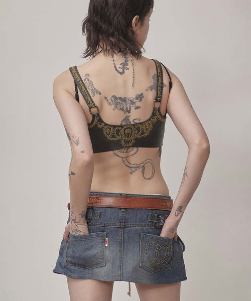 SCULPTOR（スカルプター）の「Apron Layered Mini Skirt（スカート・レディース・チャコール/アイボリー/ブルー・MEDIUM/LARGE/SMALL/X-SMALL/X-LARGE）」の20枚目の写真