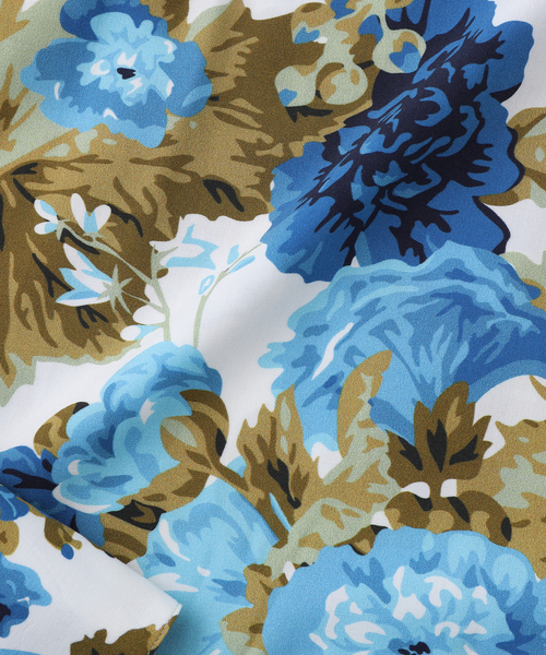 EDIFICE(エディフィス)の「fursac (フルサック) Dark Flower Print Open Collar シャツ(シャツ/ブラウス・メンズ・ブルー系その他・LARGE/MEDIUM/X-LARGE)」の6枚目の写真