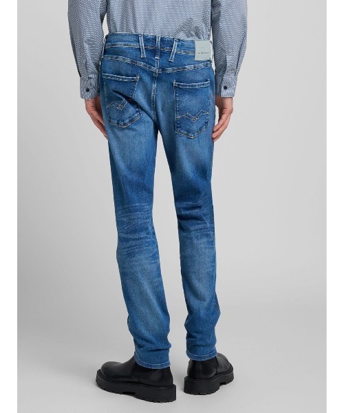 REPLAY(リプレイ)の「スリムフィットANBASS HYPERFLEX ブルーストレッチデニム(デニムパンツ・メンズ・ブルー・W36xL32/W34xL32/W33xL32/W32xL32/W31xL32/W30xL32/W29xL32/W28xL32)」の2枚目の写真