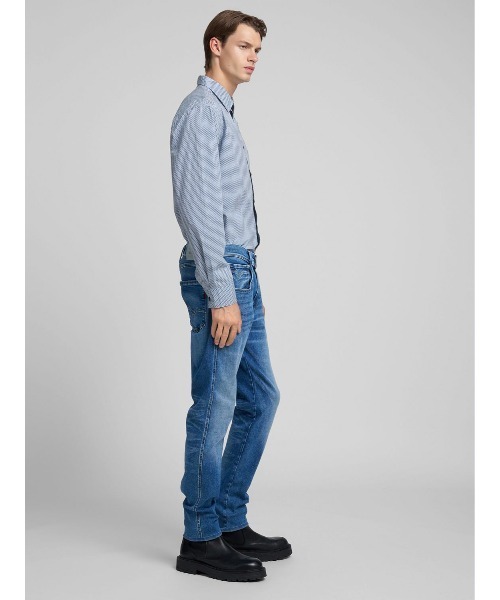 REPLAY(リプレイ)の「スリムフィットANBASS HYPERFLEX ブルーストレッチデニム(デニムパンツ・メンズ・ブルー・W36xL32/W34xL32/W33xL32/W32xL32/W31xL32/W30xL32/W29xL32/W28xL32)」の3枚目の写真