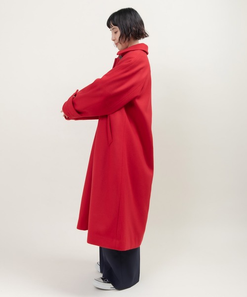 CHILD WOMAN（チャイルドウーマン）の「ハードメルトン ステンカラーコート（ステンカラーコート・レディース・ネイビー/レッド・FREE）」の21枚目の写真
