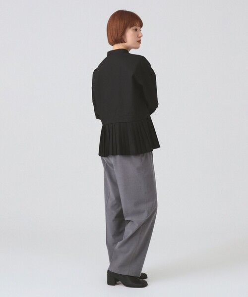 プリーツ キリカエ バンドカラー シャツ（シャツ/ブラウス）｜Ray