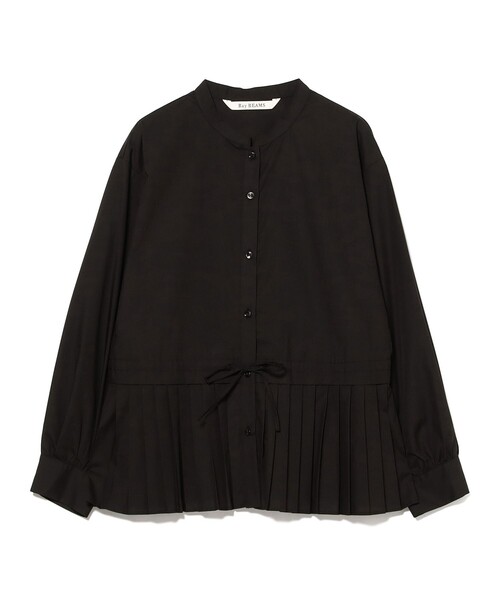 Ray BEAMS(レイビームス)の「プリーツ キリカエ バンドカラー シャツ(シャツ/ブラウス・レディース・ブラック/サックスブルー/ホワイト・ONE SIZE)」の22枚目の写真