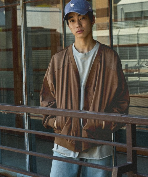 niko and...(ニコアンド)の「切替フェイクスウェードカーディガン(カーディガン/ボレロ・メンズ・ブラウン/アイボリー/チャコール・LARGE/MEDIUM)」の3枚目の写真