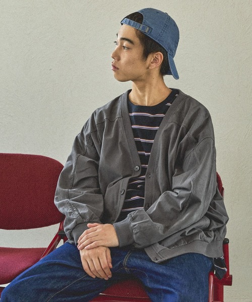 niko and...(ニコアンド)の「切替フェイクスウェードカーディガン(カーディガン/ボレロ・メンズ・ブラウン/アイボリー/チャコール・LARGE/MEDIUM)」の1枚目の写真