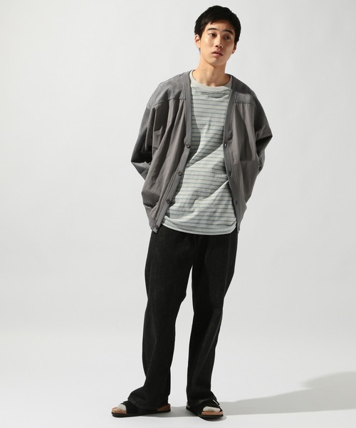 niko and...(ニコアンド)の「切替フェイクスウェードカーディガン(カーディガン/ボレロ・メンズ・ブラウン/アイボリー/チャコール・LARGE/MEDIUM)」の22枚目の写真