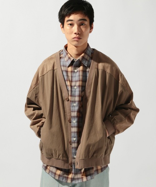 niko and...(ニコアンド)の「切替フェイクスウェードカーディガン(カーディガン/ボレロ・メンズ・ブラウン/アイボリー/チャコール・LARGE/MEDIUM)」の15枚目の写真