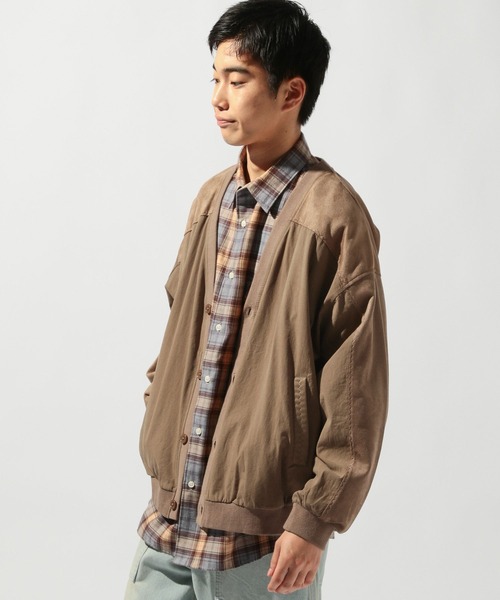 niko and...(ニコアンド)の「切替フェイクスウェードカーディガン(カーディガン/ボレロ・メンズ・ブラウン/アイボリー/チャコール・LARGE/MEDIUM)」の16枚目の写真