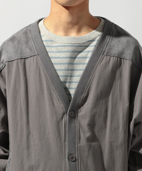 niko and...(ニコアンド)の「切替フェイクスウェードカーディガン(カーディガン/ボレロ・メンズ・ブラウン/アイボリー/チャコール・LARGE/MEDIUM)」の12枚目の写真