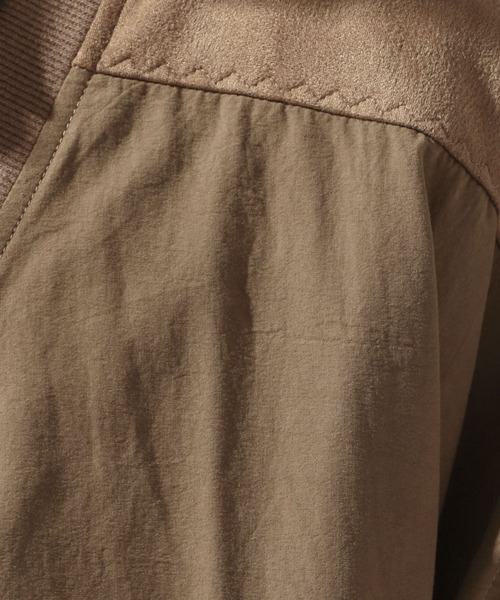 niko and...(ニコアンド)の「切替フェイクスウェードカーディガン(カーディガン/ボレロ・メンズ・ブラウン/アイボリー/チャコール・LARGE/MEDIUM)」の7枚目の写真