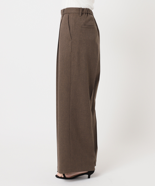JOURNAL STANDARD relume（ジャーナルスタンダード　レリューム）の「ツイーディーツイルタックワイドパンツ（スラックス・レディース・ベージュ/ブラウン・36/38）」の17枚目の写真