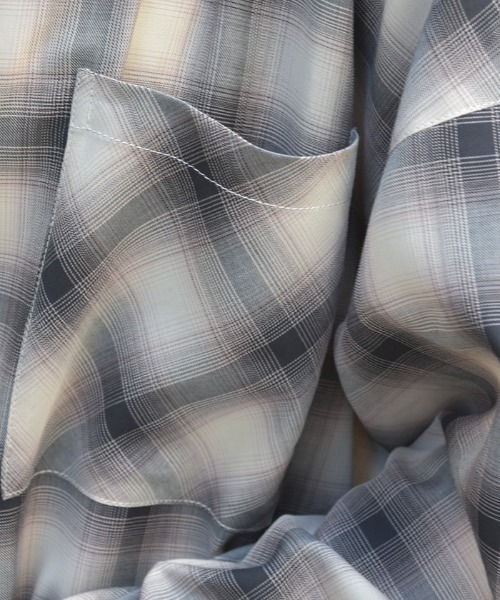 axes femme（アクシーズファム）の「フード付きチェックシャツ（シャツ/ブラウス・レディース・ブラック/ベージュ/ネイビー・FREE）」の7枚目の写真