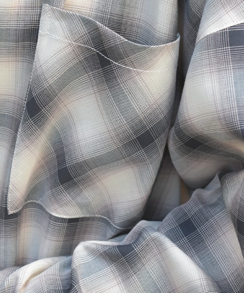 axes femme（アクシーズファム）の「フード付きチェックシャツ（シャツ/ブラウス・レディース・ブラック/ベージュ/ネイビー・FREE）」の9枚目の写真