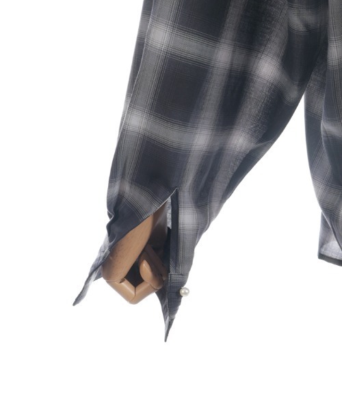 axes femme（アクシーズファム）の「フード付きチェックシャツ（シャツ/ブラウス・レディース・ブラック/ベージュ/ネイビー・FREE）」の22枚目の写真