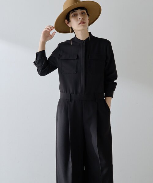 バンドカラーオールインワン（つなぎ/オールインワン）｜Whim Gazette