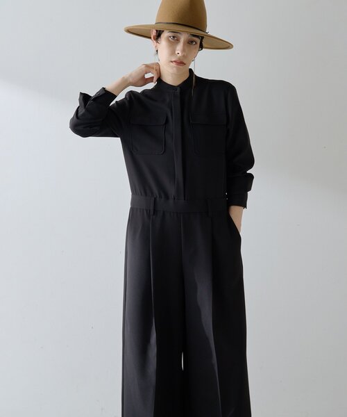 バンドカラーオールインワン（つなぎ/オールインワン）｜Whim Gazette