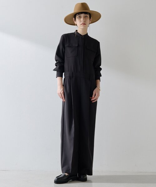 バンドカラーオールインワン（つなぎ/オールインワン）｜Whim Gazette