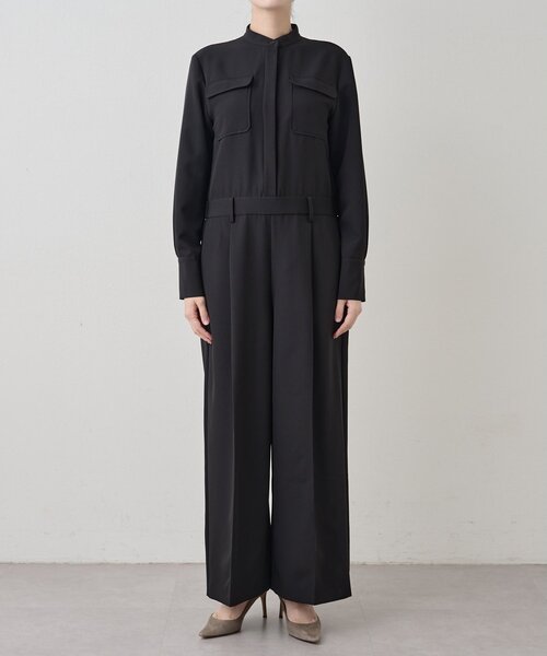 バンドカラーオールインワン（つなぎ/オールインワン）｜Whim