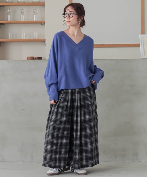 n'OrLABEL(ノアールレーベル)の「タックチェックスカーチョ(その他パンツ・レディース・イエロー/グリーン/ブラック・1/2)」の21枚目の写真