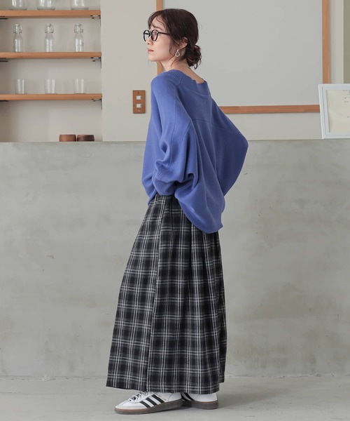 n'OrLABEL(ノアールレーベル)の「タックチェックスカーチョ(その他パンツ・レディース・イエロー/グリーン/ブラック・1/2)」の22枚目の写真