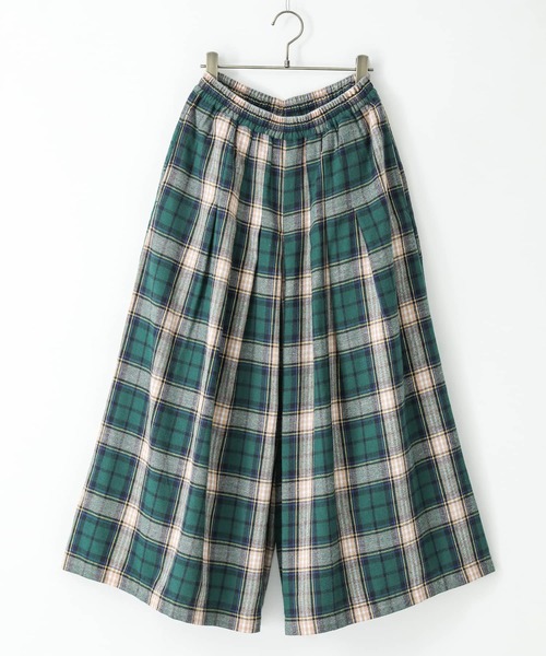 n'OrLABEL(ノアールレーベル)の「タックチェックスカーチョ(その他パンツ・レディース・イエロー/グリーン/ブラック・1/2)」の12枚目の写真