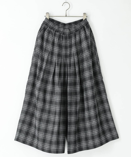 n'OrLABEL(ノアールレーベル)の「タックチェックスカーチョ(その他パンツ・レディース・イエロー/グリーン/ブラック・1/2)」の13枚目の写真