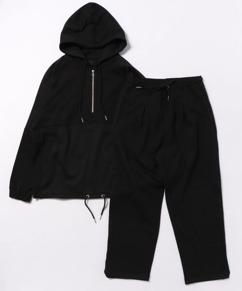 MMMM(エムエムエムエム)の「MMMM/ ニットカルゼ/セットアップ/アノラックパーカー/タックイージーパンツ(セットアップ・メンズ・グレー/ブラック・MEDIUM/LARGE)」の2枚目の写真