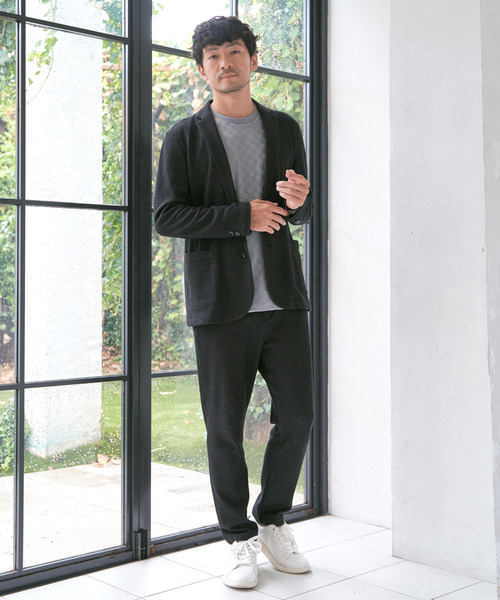 IKKA LOUNGE（イッカラウンジ）の「【セットアップ対応】GOKU楽ワークハニカムデニムパンツ（デニムパンツ・メンズ・ブラック/ネイビー・XL/L/M/S）」の9枚目の写真