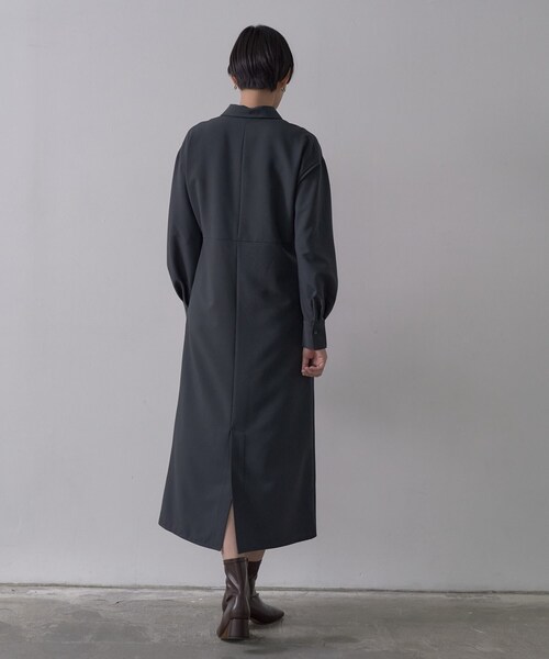 GALLEST（ギャレスト）の「フロントジップワンピース（ワンピース・レディース・こしょう色系/チャコールグレー・38）」の6枚目の写真