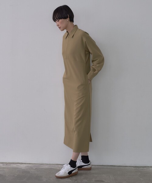 GALLEST（ギャレスト）の「フロントジップワンピース（ワンピース・レディース・こしょう色系/チャコールグレー・38）」の9枚目の写真