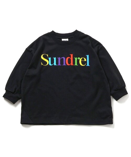 BREEZE（ブリーズ）の「【WEB限定/ジュニア対応】イロイロロゴ長袖Tシャツ（Tシャツ/カットソー・キッズ・ピンク/イエロー/チャコール/ブラック/グリーン/レッド/オフホワイト/サックスブルー・120/110/100/150/140/130/90）」の10枚目の写真