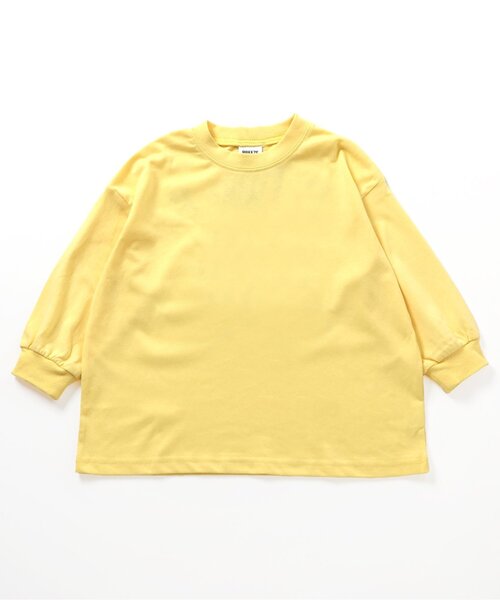 BREEZE（ブリーズ）の「【WEB限定/ジュニア対応】イロイロロゴ長袖Tシャツ（Tシャツ/カットソー・キッズ・ピンク/イエロー/チャコール/ブラック/グリーン/レッド/オフホワイト/サックスブルー・120/110/100/150/140/130/90）」の15枚目の写真